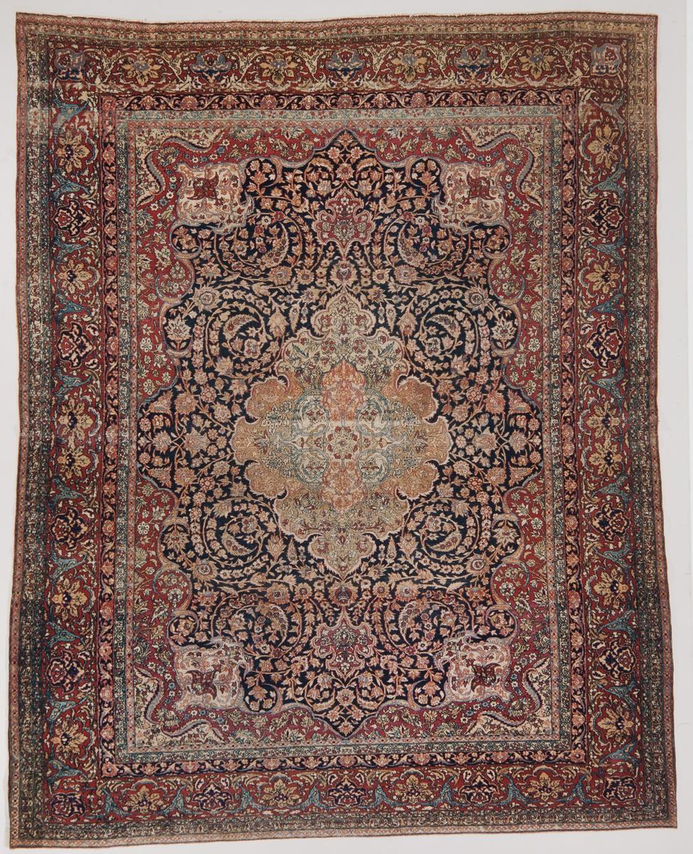 Tappeto antico, 348 per 248 centimetri, numero d'inventario 659