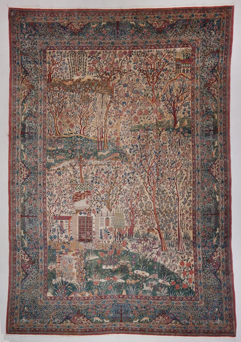 Tappeto antico, 375 per 275 centimetri, numero d'inventario 691